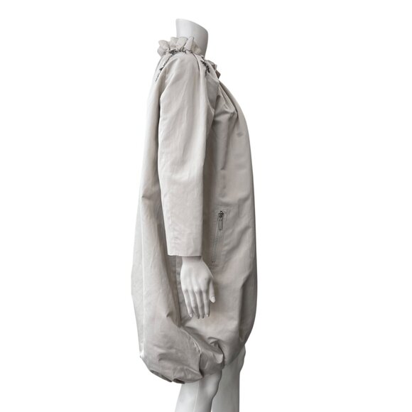 $3800 NWD Moncler Ivory Beaded Embellished Floral Full Zip Jacket size 1/S/M - Picture 5 of 15